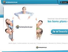 Tablet Screenshot of les-bons-plans-du-jour.com